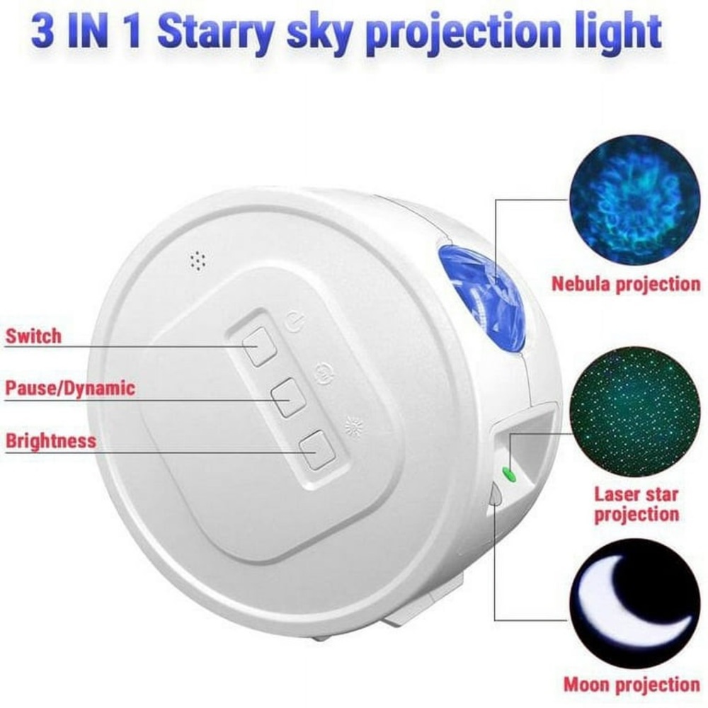 VIVITAR LED Night Light USB Charging Projection Skylight Projector - Picture 14 of 16
